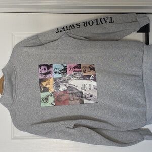 Taylor Swift Eras Tour Gray Zip-Up Sweatshirt 2XL